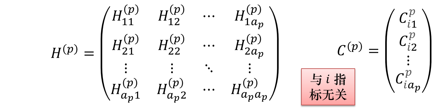 哈密顿量矩阵子块